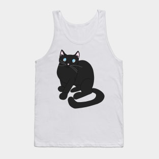 Black cat Tank Top